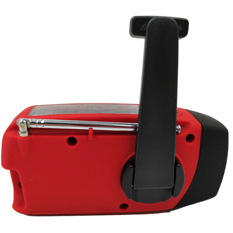Portable multi - func hand - crank, emergency gen, solar radio, shockproof, FM/AM/WB/NOAA, power bank