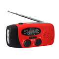 Portable multi - func hand - crank, emergency gen, solar radio, shockproof, FM/AM/WB/NOAA, power bank