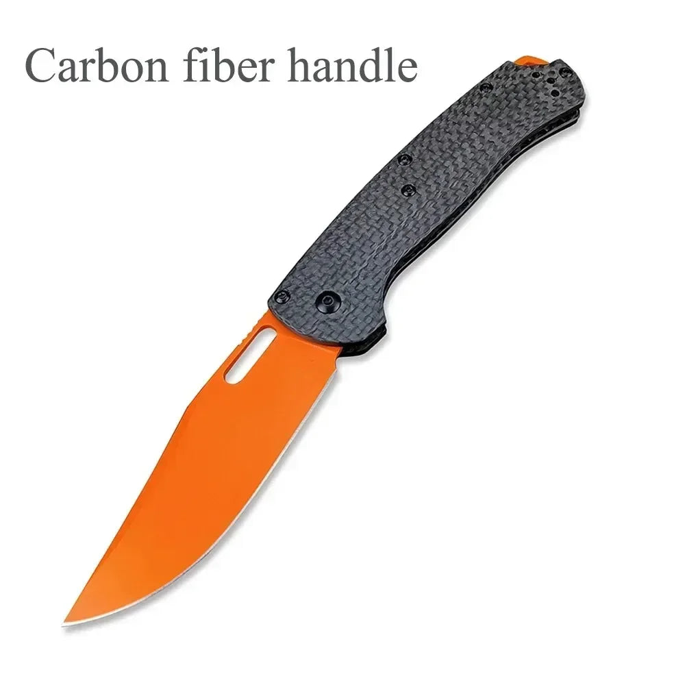 BM 15535 Knife Carbon Fiber Handle Hunting Folding Knife BENCH CPM154 Blade EDC Self Defense Pocket Multiool Knives Gitf for Men