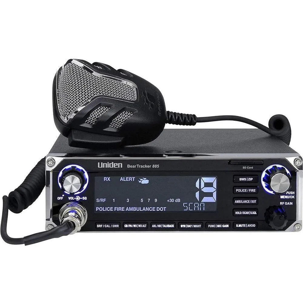 BEARTRACKER 885 Hybrid Full-Featured CB Radio + Digital TrunkTracking Police/Fire/Ambulance/DOT Scanner w/ - HOME